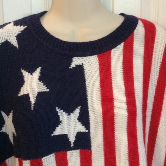 Forever 21 american flag sweater- size small - Picture 2 of 4
